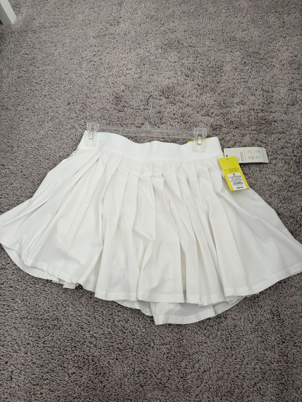 all in motion White Pleated Mini Skirt